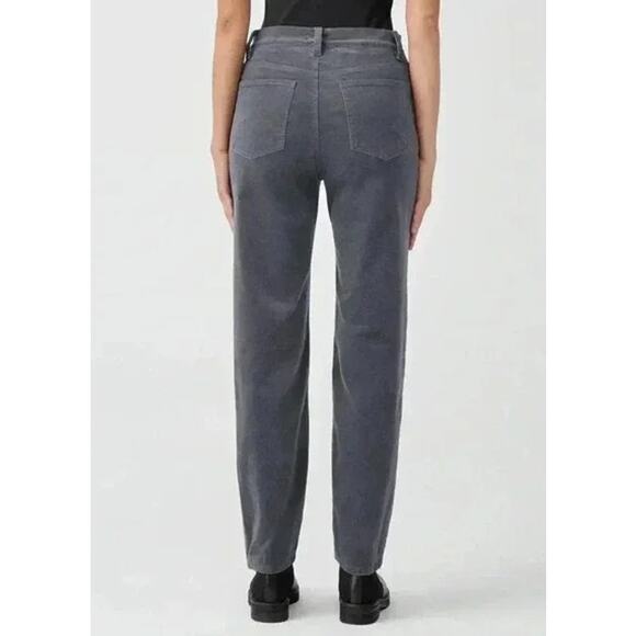 EILEEN FISHER Velvet Straight Leg Pants Gray 5-Pocket Casual Women's XL/18 - Picture 4 of 10